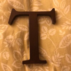 Wood letter T